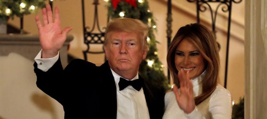 Donald Trump y Melania Trump. en la Casa Blanca. Donald Trump y Melania Trump. en la Casa Blanca.