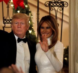 Donald Trump y Melania Trump. en la Casa Blanca. Donald Trump y Melania Trump. en la Casa Blanca.