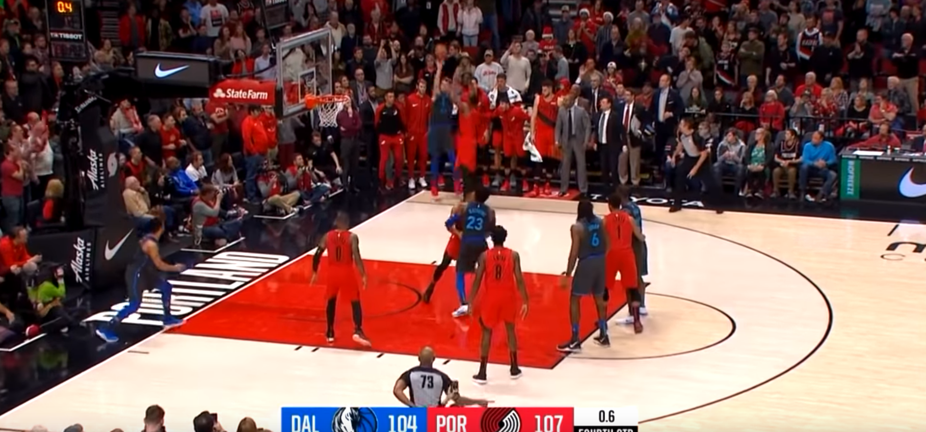 ¡¿Cómo lo hizo?! El canastón de Luka Doncic para forzar la prórroga ante los Blazers que está dando la vuelta al mundo ¡¿Cómo lo hizo?! El canastón de Luka Doncic para forzar la prórroga ante los Blazers que está dando la vuelta al mundo