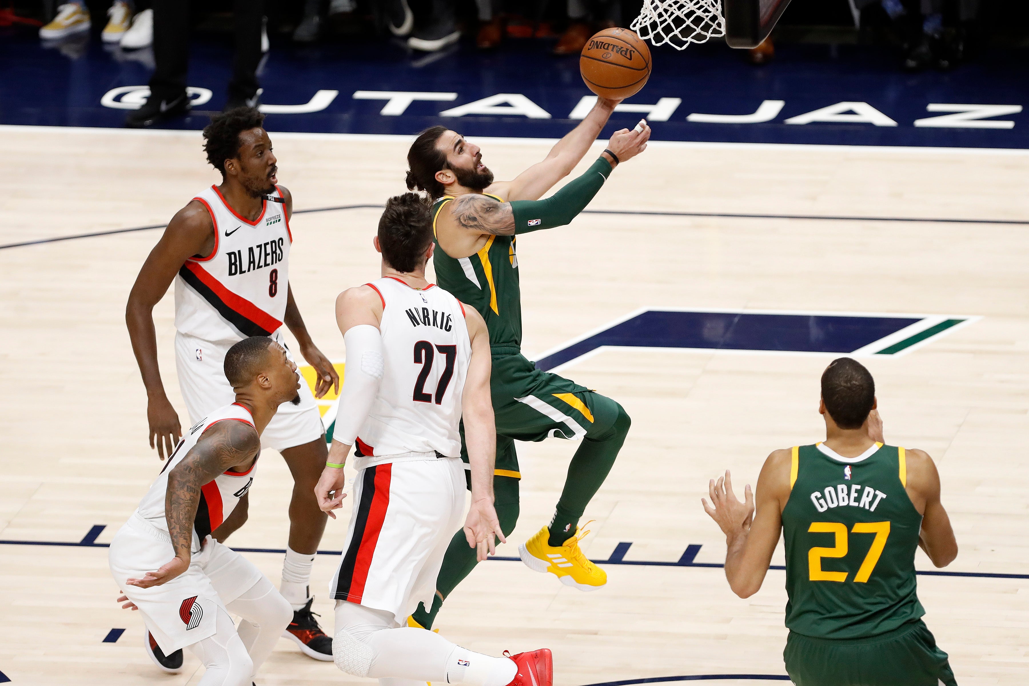 Victoria de los Jazz de Ricky Rubio ante Portland Victoria de los Jazz de Ricky Rubio ante Portland