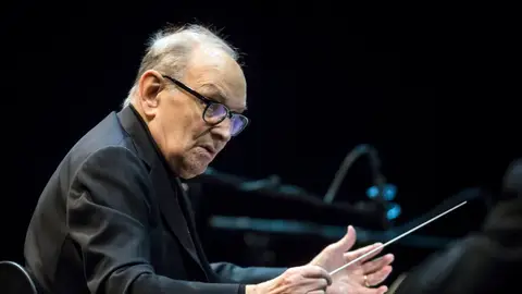 El compositor italiano Ennio Morricone El compositor italiano Ennio Morricone