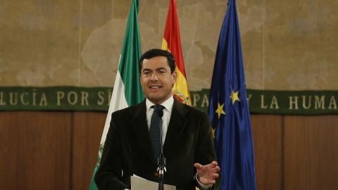 El l&iacute;der del PP-A, Juanma Moreno