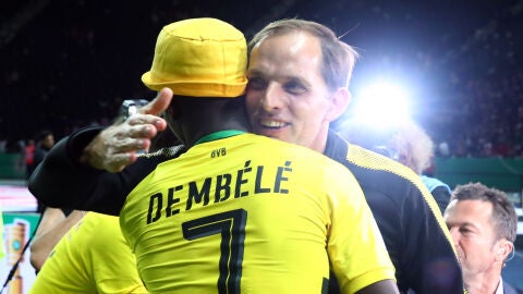 Thomas Tuchel y Demb&eacute;l&eacute;, en su &eacute;poca en el Borussia Dortmund