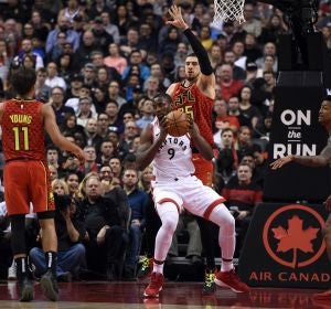 Serge Ibaka, durante el partido contra los Hawks Serge Ibaka, durante el partido contra los Hawks