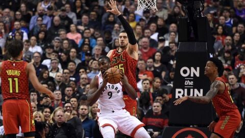 Serge Ibaka, durante el partido contra los Hawks