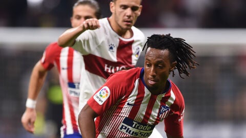 Gelson Martins, durante un partido con el Atl&eacute;tico de Madrid