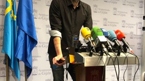 Rueda de prensa en el Ayuntamiento de Gij&oacute;n