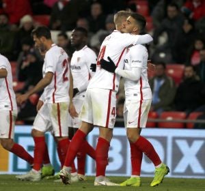 André Silva celebra el 1-2 en San Mamés André Silva celebra el 1-2 en San Mamés