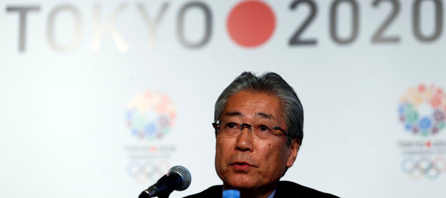 Tsunekazu Takeda, durante una comparecencia Tsunekazu Takeda, durante una comparecencia