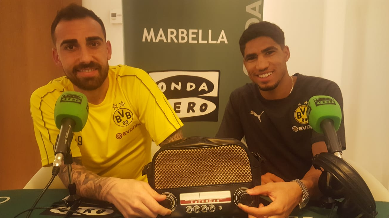 Achraf: ¿Jugar con Alcácer en el Real Madrid?, alguna vez lo hemos hablado" Achraf: ¿Jugar con Alcácer en el Real Madrid?, alguna vez lo hemos hablado"