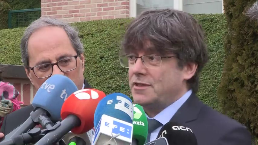 Puigdemont dice que la tramitación presupuestaria la decidirán PDeCAT y ERC Puigdemont dice que la tramitación presupuestaria la decidirán PDeCAT y ERC