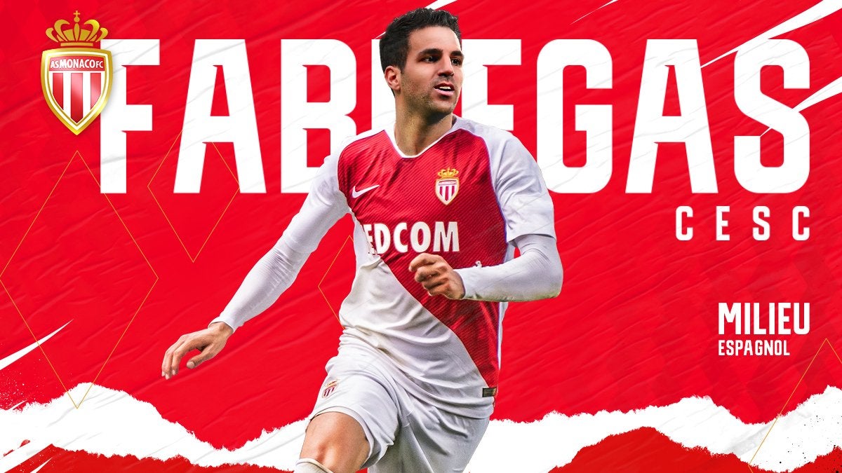 El AS Mónaco hace oficial el fichaje de Cesc Fábregas El AS Mónaco hace oficial el fichaje de Cesc Fábregas