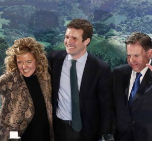 Pablo Casado en Oviedo junto a la candidata popular a la Presidencia del Principado, Teresa Mallada. Pablo Casado en Oviedo junto a la candidata popular a la Presidencia del Principado, Teresa Mallada.