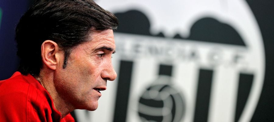Marcelino, en rueda de prensa Marcelino, en rueda de prensa