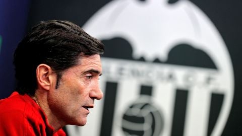 Marcelino, en rueda de prensa