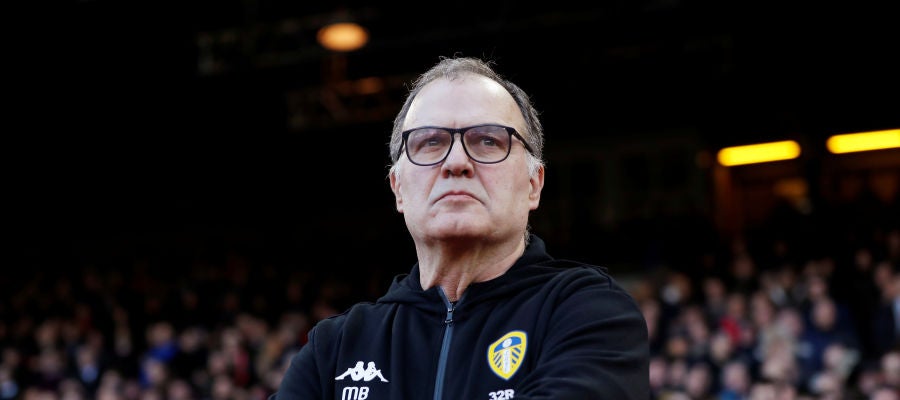 Marcelo Bielsa, durante un partido del Leeds United Marcelo Bielsa, durante un partido del Leeds United