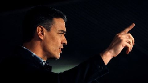 Pedro S&aacute;nchez en un acto en Barcelona