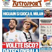La portada con el posible trueque entre Real Madrid y Juventus