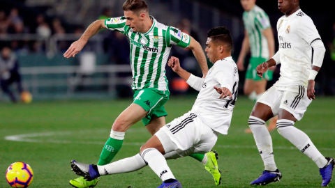 Joaqu&iacute;n en el partido frente al Real Madrid