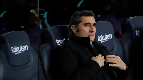 Ernesto Valverde, durante el partido contra el Eibar Ernesto Valverde, durante el partido contra el Eibar