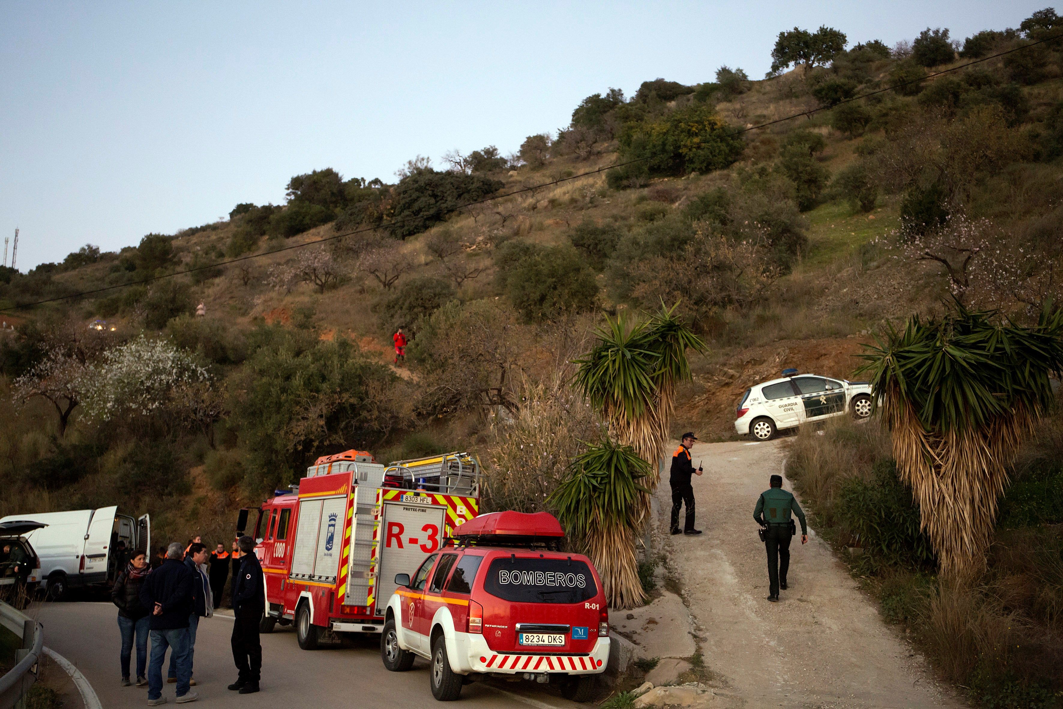Siguen las tareas de rescate en Totalán del niño atrapado en un pozo Siguen las tareas de rescate en Totalán del niño atrapado en un pozo