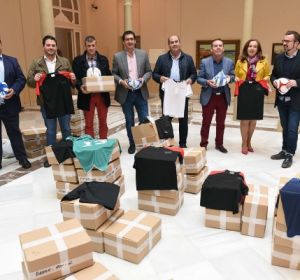 Material deportivo que la Diputación entrega a los ayuntamientos Material deportivo que la Diputación entrega a los ayuntamientos