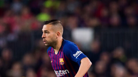 Jordi Alba, durante un partido