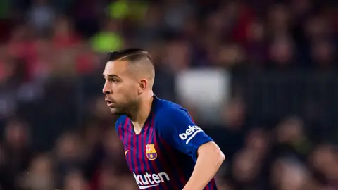 Jordi Alba, durante un partido Jordi Alba, durante un partido