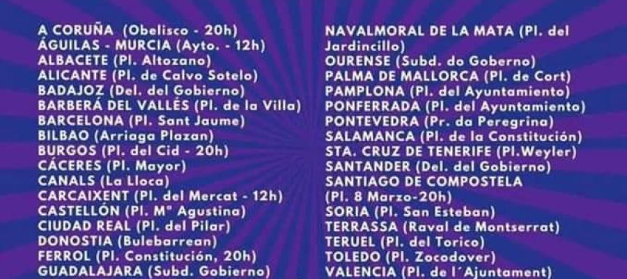Castellón se manifestará para apoyar a las mujeres de Andalucía. Castellón se manifestará para apoyar a las mujeres de Andalucía.