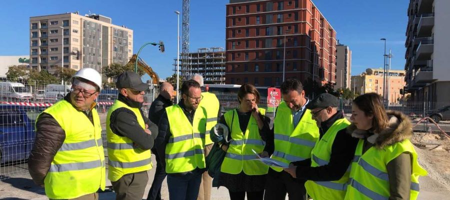Visita a las obras de la rotonda de circulación junto al Hospital del Vinalopó de Elche Visita a las obras de la rotonda de circulación junto al Hospital del Vinalopó de Elche