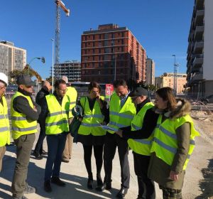 Visita a las obras de la rotonda de circulación junto al Hospital del Vinalopó de Elche Visita a las obras de la rotonda de circulación junto al Hospital del Vinalopó de Elche