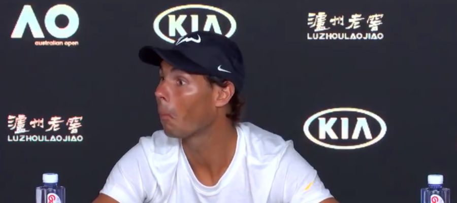 Rafa Nadal, en rueda de prensa Rafa Nadal, en rueda de prensa
