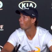 Rafa Nadal, en rueda de prensa