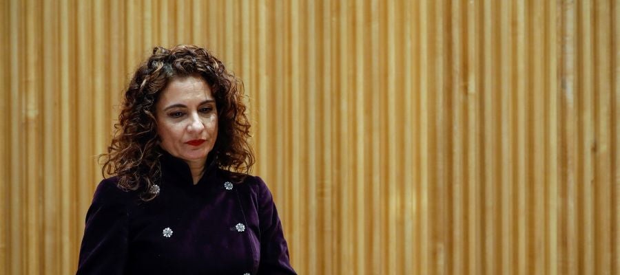 La ministra de Hacienda, María Jesús Montero, presentando el proyecto de los PGE La ministra de Hacienda, María Jesús Montero, presentando el proyecto de los PGE