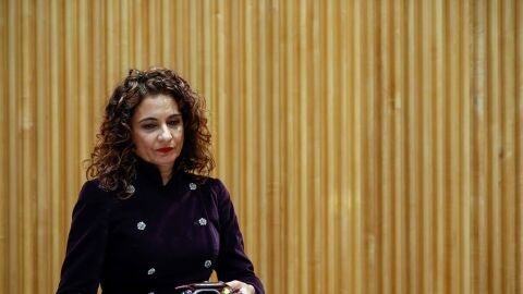 La ministra de Hacienda, Mar&iacute;a Jes&uacute;s Montero, presentando el proyecto de los PGE