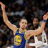 Stephen Curry celebra una canasta ante los Nuggets Stephen Curry celebra una canasta ante los Nuggets