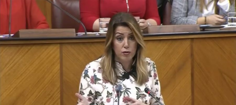 Susana Díaz en el Parlamento de Andalucía Susana Díaz en el Parlamento de Andalucía