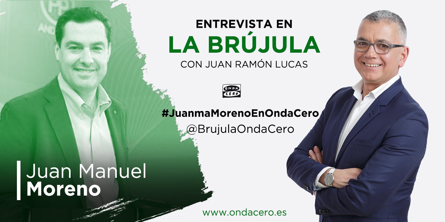 Así ha sido la primera entrevista de Juanma Moreno como presidente de Andalucía en La Brújula Así ha sido la primera entrevista de Juanma Moreno como presidente de Andalucía en La Brújula