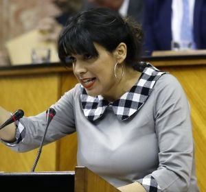 La líder de Adelante Andalucía, Teresa Rodríguez La líder de Adelante Andalucía, Teresa Rodríguez