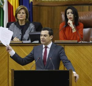 Juanma Moreno Bonilla en el Parlamento de Andalucía Juanma Moreno Bonilla en el Parlamento de Andalucía