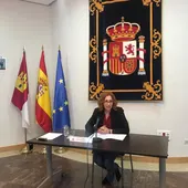 María Ángeles Herreros, durante la presentación de los PGE María Ángeles Herreros, durante la presentación de los PGE