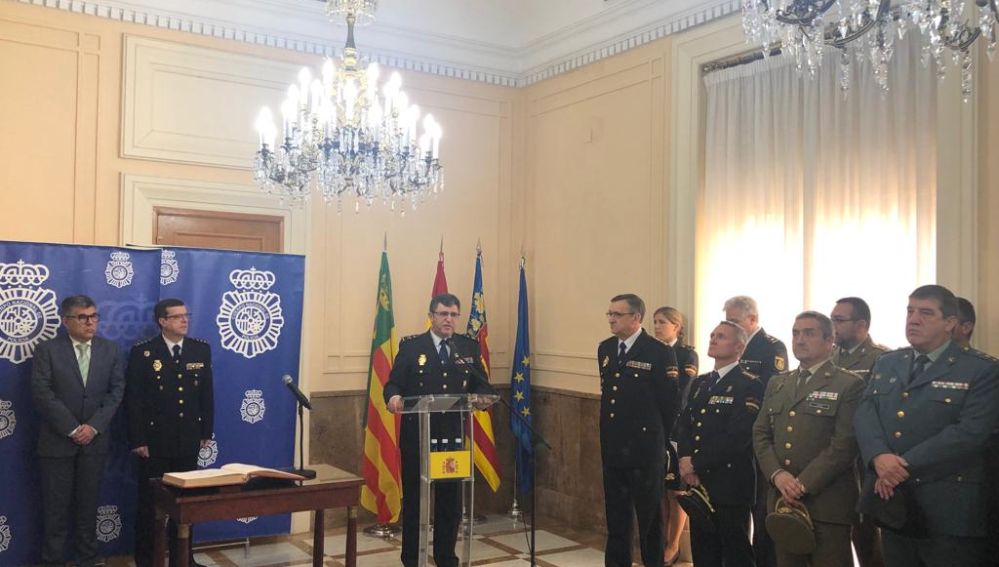 Presentación del nuevo Comisario Provincial de la Policía Nacional de Castellón, Emilio Romero.