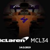 La imagen filtrada por error por McLaren del MCL34