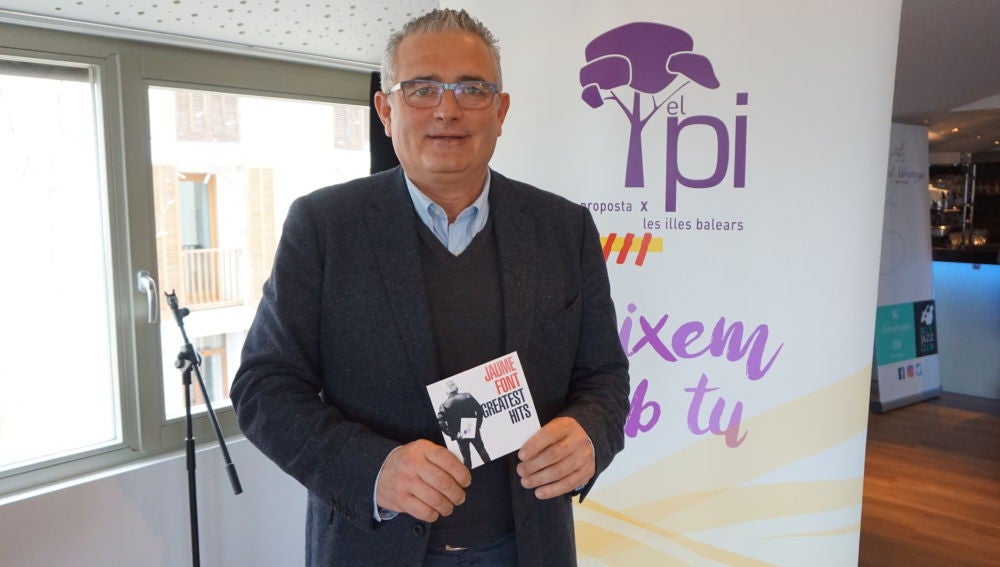 Jaume Font, en su presentación como candidato del PI al Parlament balear.