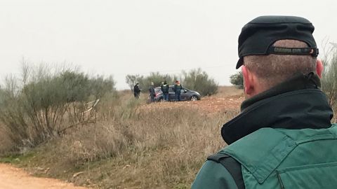 Lugar del hallazgo del cuerpo de la joven asesinada en Meco