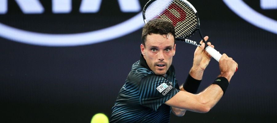 Bautista, en el partido contra Khachanov Bautista, en el partido contra Khachanov