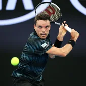 Bautista, en el partido contra Khachanov Bautista, en el partido contra Khachanov