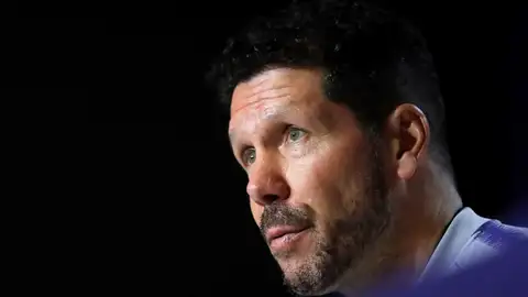 Simeone en rueda de prensa Simeone en rueda de prensa