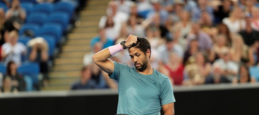 Verdasco se lamenta en un partido Verdasco se lamenta en un partido