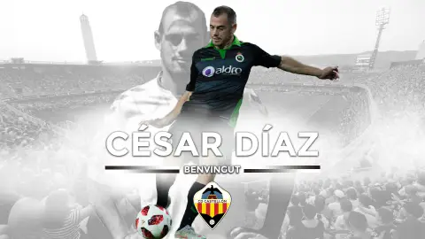 El delantero albinegro, César Díaz El delantero albinegro, César Díaz